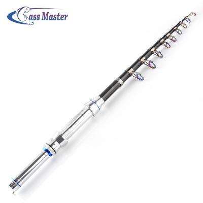 China Carbon Bassmaster 24T Carbon Mount Fishing Rod Ocean Boat Telescopic Ocean Beach Fishing Pole for sale