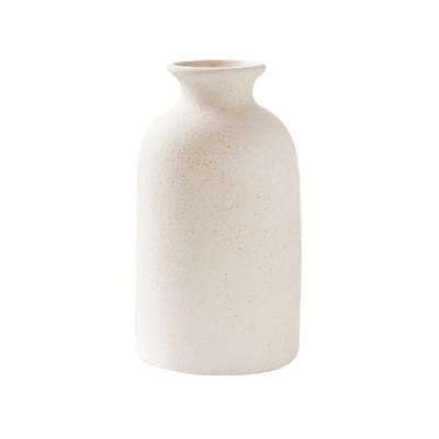 China Scandinavian Country Simple Frosted Ceramic Crafts Retro Minimalist Creative Home Furnishing Vase for sale