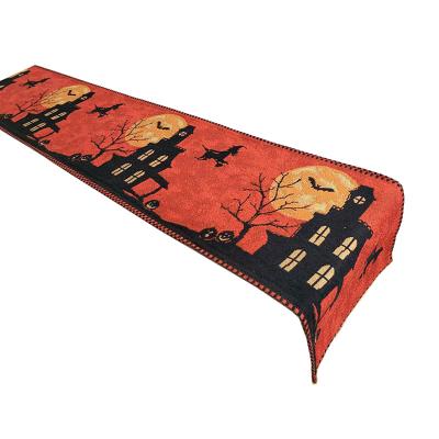 China Professional Jacquard Best Quality Most Popular Halloween Table Runner Tablecloth for sale