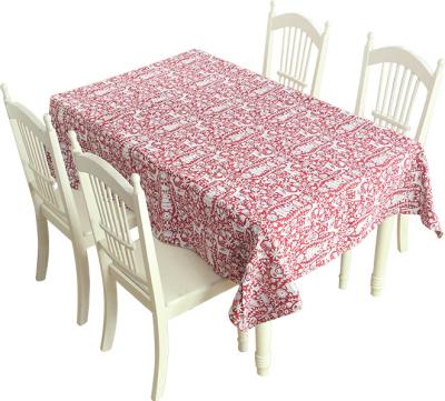 China Oilproof Perfect Design Custom Table Cloth Dining Table Cloth With Chair Covers for sale