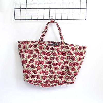 China Wholesale Women Handbags Shopping Bags Japan Style Tote Bag Folding Foldable Zipper for sale