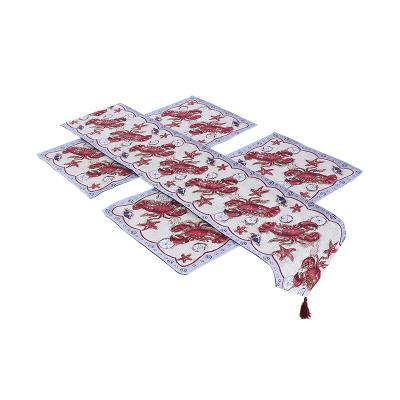 China New jacquard ocean style qualtity jacquard table runner and perfect design woven place mat for sale