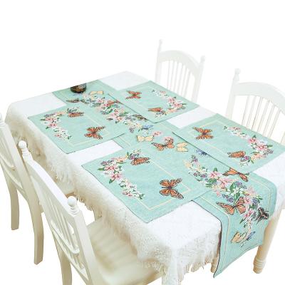 China Unique Jacquard Design Cotton Dining Table Runner Longer Than 72inches for sale