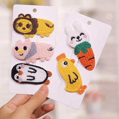 China 2022 New Design Baby Kids Home Used Hair Clips Handmade Hair Clips Accessories for sale