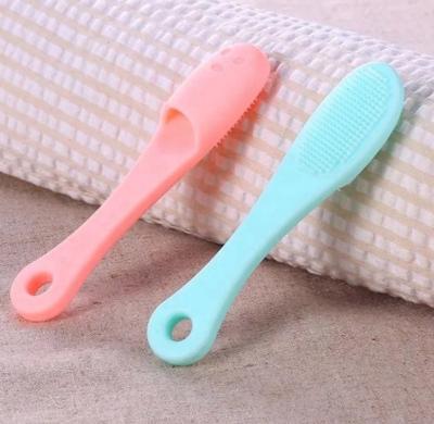 China Pore ​​Remover Silicone Face Nose Blackhead Brush Facial Cleansing Cleaning Brush for sale