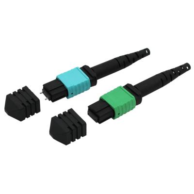 China Usconec mop mpo connector carbon fiber fiber om3 om4 mtp/mpo connectors fiber optic connector USCONEC BROOM connector for sale