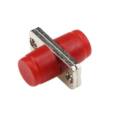 China FTTx Zhejiang Yingfeng UPC APC Simplex Flange Fiber Optic Adapter FTTH Metal Adapter for sale