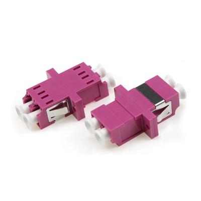 China Duplex LC/OM4 Duplex Fiber Optic Adapter With Clamp for sale