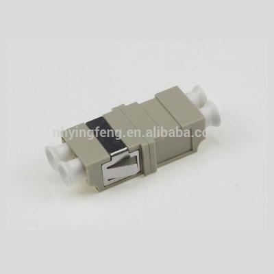 China Online Shopping Wholesale Online Shopping LC MM DX NO-EAR Alibaba Gray Symmetry Type Fiber Optic Adapter Indoor Gray Network Sale Network Free Sample for sale