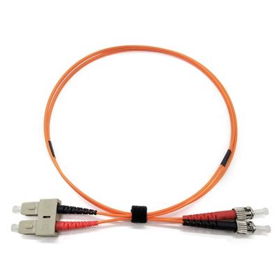 China Custom FTTH SC ST Jumper PVC LSZH Length Optical Fiber SC to ST Fiber Patch Cable for sale