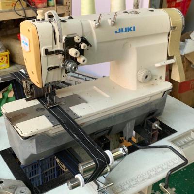 China Garment shops original used juki-3168S double needle industrial lockstitch sewing machine price for sale