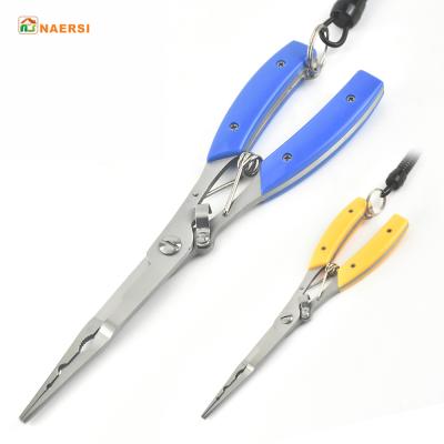 China Easy Control Wholesale Stainless Steel Multifunctional Fishing Pliers Fishing Line Scissor Cutters for sale