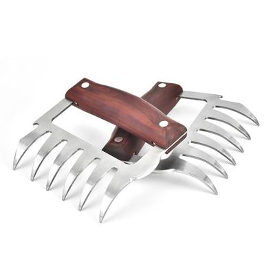 China Wholesale Multifunctional Easily Cleaned Bear Claw Meat Divider Meat Claw With Wooden Handle for sale