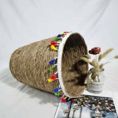 China Wholesale Sustainable Straw Woven Round Size Flower Basket Storage Basket for sale