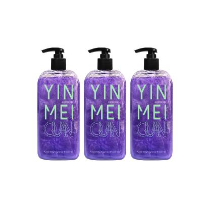 China Moisturize Wholesale Body Care Moisturizing Scent Shower Gel Brightening Purple Silky Body Wash for sale