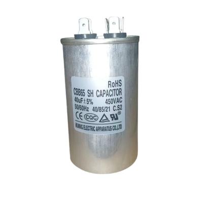 China 40mfd 450v AC motor condensador CBB65 com auto-curar desempenho à venda