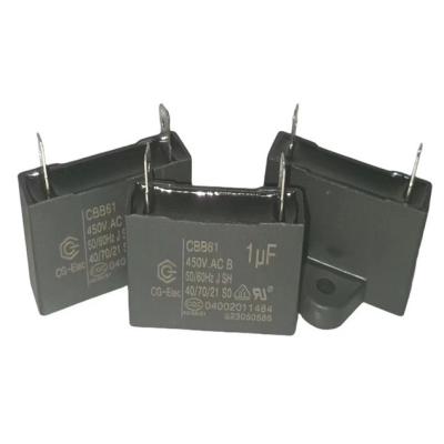 China CBB61 Fan Capacitor 450Vac Motor Capacitor  B-Class 40 / 85 / 21 Celling Fan Capacitor for sale