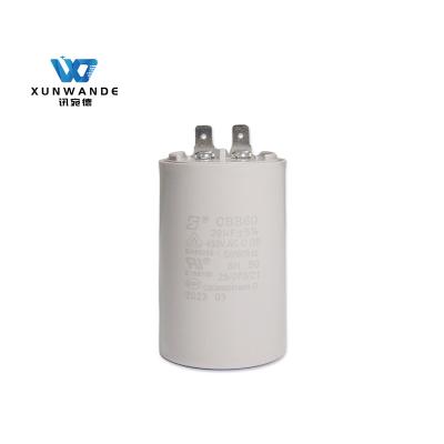 China CBB60 450V 20UF Elektromotorkondensator 25 / 70 / 21 Grauer Kunststoffgehäuse 3000 Stunden zu verkaufen