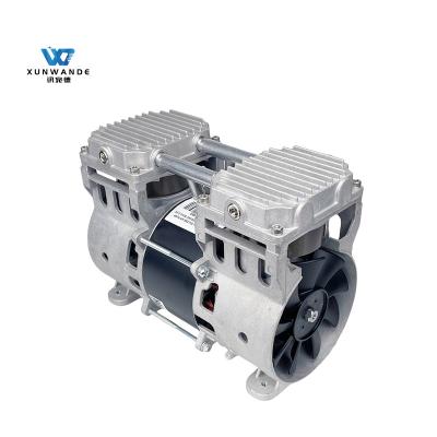 China Two Cylinder Piston 580W 0.75HP Oil-Free Air Pump Air Compressor For Beauty Equipment for sale