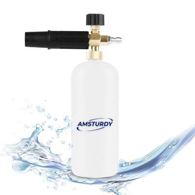 China AMSTURDY FC01 Adjustable Car Wash Soap Sprayer Quick Release Snow Foamer Snow Foam Lance for sale