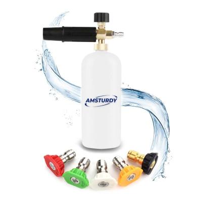 China Best of Car Wash AMSTURDY FCK01 Amazon Selling Car Washer Soap Snow Foam Cannon Kit with 5 Pressure Washer Nozzle Tips for sale