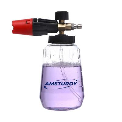 China Best Selling AMSTURDY FC16 Quick Connector 1/4inch Snow Foam Lance Clear Foam Cannon for sale