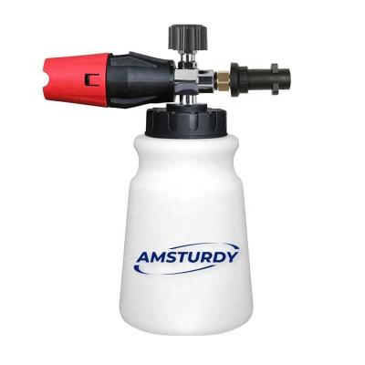 China AMSTURDY FC14N Adjustable Car Wash Soap Sprayer Quick Release Power Wash Snow Foam Cannon For K2 K3 K4 K5 K6 K7 Pressure Washer for sale