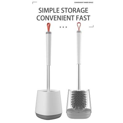 China Sustainable Sobam Wholesale High Quality Bathroom TPR Toilet Brush Cleaning Rubber Brushes Water Leak Proof with Base Silicone Custom Logo for sale