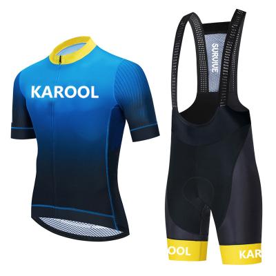 China Antibacterial Mens Cycling Jersey Spring Shorts Sleeves Cycling Clothing Mtb Bike Wear High Performance Breathable Cycling Wear for sale