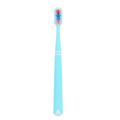 China Disposable Plastic custom eco quality luxury 10000 ultra soft bristle manual toothbrush for adult for sale