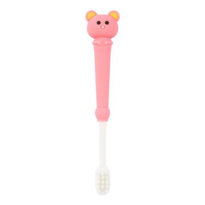 China Home Quality cartoon manual silicone custom eco kids soft bristles toothbrush custom logo oem for sale