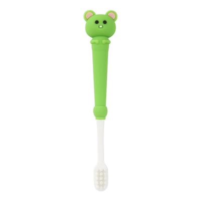 China Home Oem cartoon quality manual silicone custom eco kids soft bristles toothbrush custom logo for sale