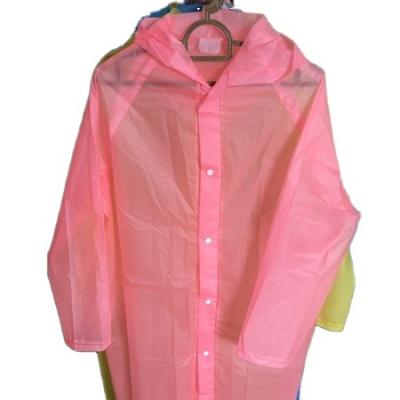 China Reusable And Economical PEVA Bachelorette Rainwear Raincoat With Many Colors Eco Friendly And Recycled PEVA Raincoat for sale