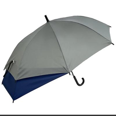 China Contemporary Telescopic Back Protect Waterproof Umbrella Double Canopy Upright Golf Umbrella for sale