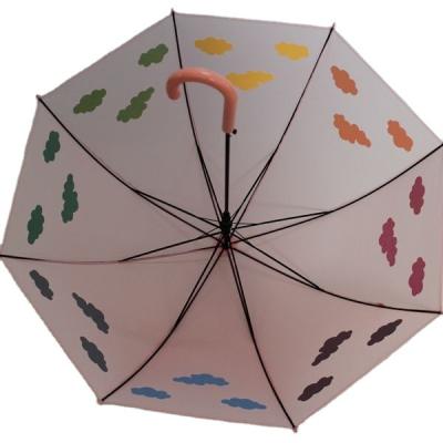 China Contemporary Wholesale Umbrella High Quality Straight Umbrella Customized Printing Umbrella Color Changing When Wet for sale