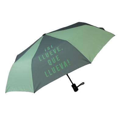 China Fashional Contemporary Semi-automatic Folding Umbrella 22inch 8ribs Folding Umbrella With Silk Screen Printing Logo for sale