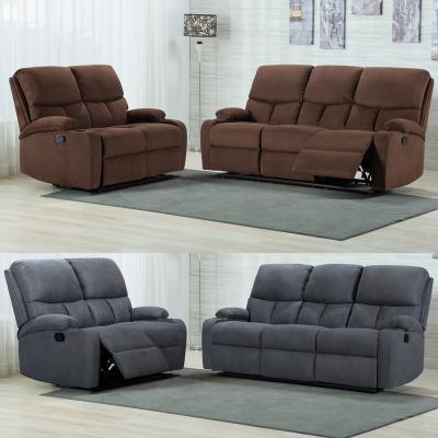 China WATERPROOF factory direct 3+2 seaters recliners fabric direct PU and recliner sofas for sale