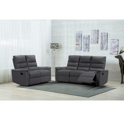 China WATERPROOF living room 5 seaters sofas sectional gray ENVIRONMENTAL PROTECTION PU sofa set massage and recliner fabric furniture for sale