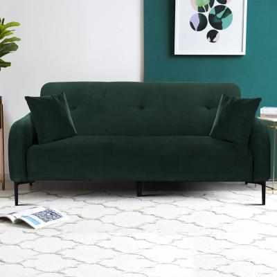 China Sitting one modern sofa design living room sofa set furniture kd stationary sofa with two pillow for sale