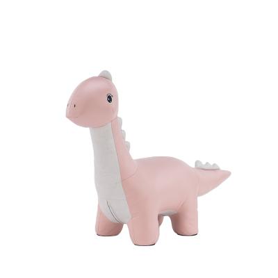 China Animal Wooden Furniture Kids Pink Lovely Dragon Stool Convertible Stool for sale