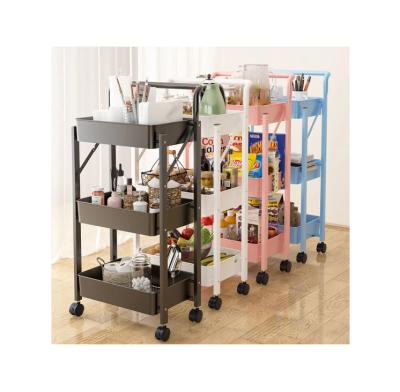 China New type fruit and vegetable basket kitchen rack storage stable structure multi-layer floor-to-ceiling rack for sale