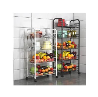 China Professional Stable Structure Manufacture Kitchen Vegetable Storage Rack Sundries Household Storage Rack for sale