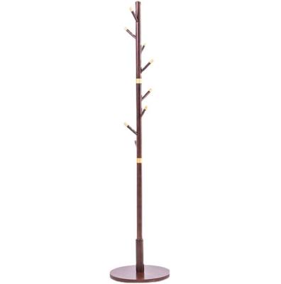 China (Other)Wholesale High Quality Adjustable Portable Tree Tote Bag Hanger Wooden Standing Coat Rack for sale