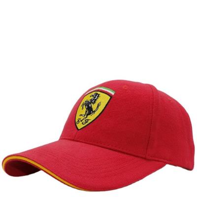 China China Embroidery COMMON Red Hat , Customizable Logo Baseball Cap for sale