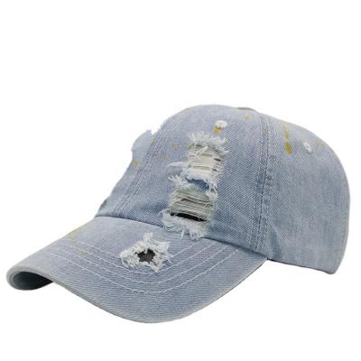 China COMMON dongguang cap new design fashion printed logo lady girls jeans hat baseball cap for sale