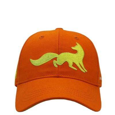 China JOINT Wholesale Unisex Custom Cotton Animal Fox Embroidered Fashion Trucker Baseball Hats Cap for sale