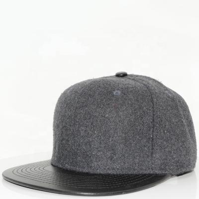 China JOINT Gray Plain Hip Hop Hat /Snapback Baseball Cap For Teens Or Mens Sports Hats for sale