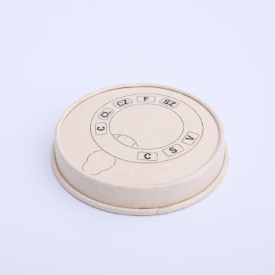 China Biodegradable custom logo biodegradable paper lid for to go coffee packaging coffee cups factory direct paper supply for sale