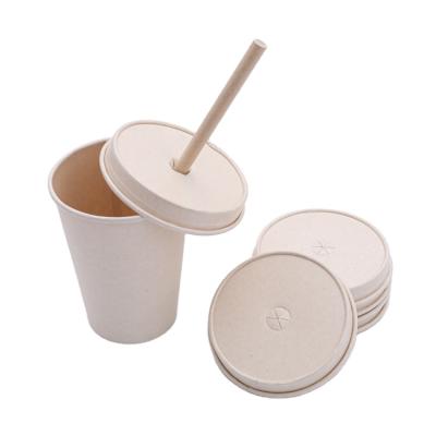 China 100% Biodegradable Biodegradable White Paper Cups With Lid Paper Cover Disposable Paper Coffee Cup for sale