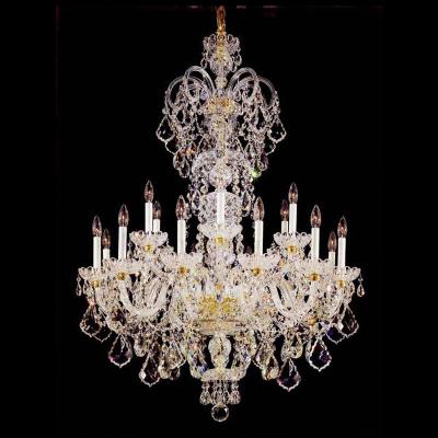 China Traditional Traditional 18 Arm Gold Crystal Chandelier For Hotel for sale